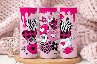 Valentine's Day Tumbler Wrap PNG Sublimation DesignSVG 