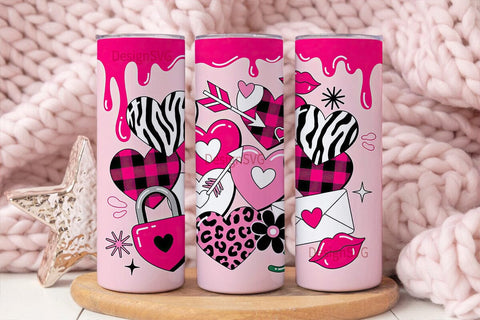 Valentine's Day Tumbler Wrap PNG Sublimation DesignSVG 