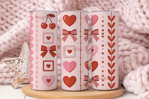 Valentine's Day Tumbler Wrap Sublimation DesignSVG 