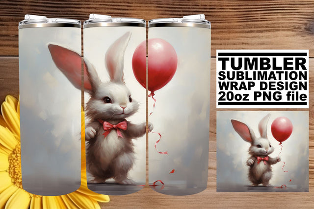 Valentine's Day Tumbler Wrap with Love Animals Sublimation afrosvg 