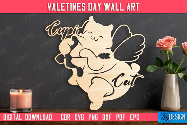 Valentine's Day Wall Art | Romantic Gift | Wall Decor | Wood Art Ideas | CNC File SVG Fly Design 