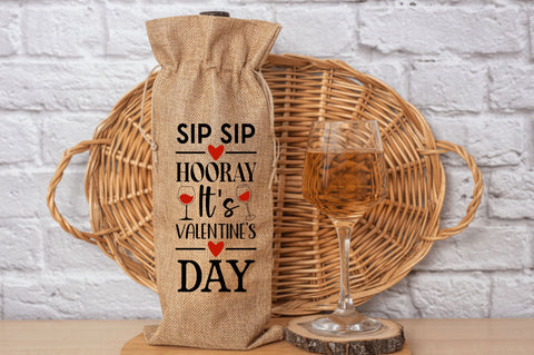 Valentine's Day Wine Bag SVG Bundle SVG Regulrcrative 