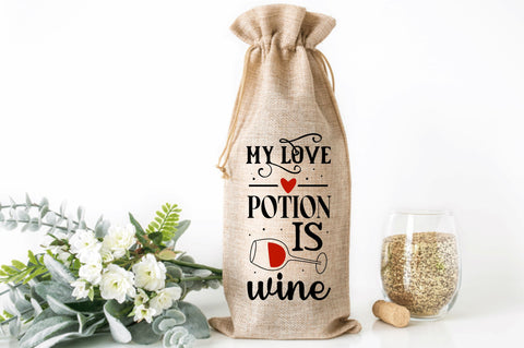 Valentine's Day Wine Bag SVG Bundle SVG Regulrcrative 