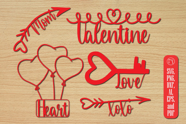 Valentine's Day Word Art SVG Bundle SVG MD JOYNAL ABDIN 