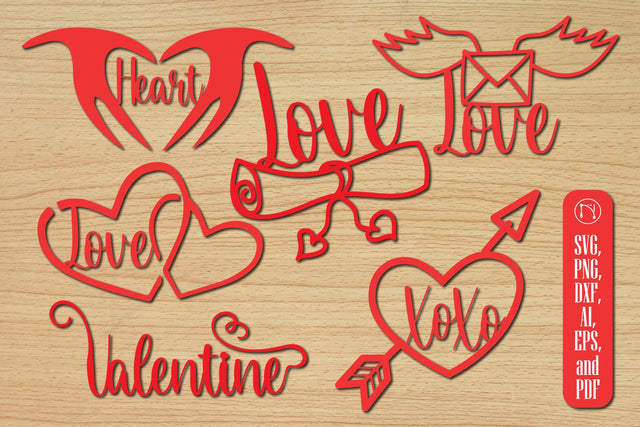 Valentine's Day Word Art SVG Bundle, SVG MD JOYNAL ABDIN 