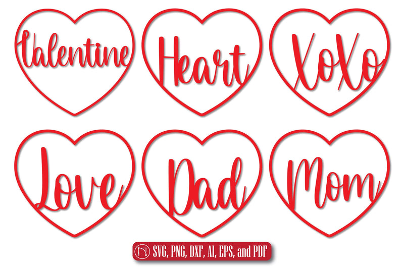 Valentine's Day Word Art SVG Bundle SVG MD JOYNAL ABDIN 