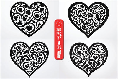 Valentine’s Decorative Heart SVG Bundle SVG MD JOYNAL ABDIN 