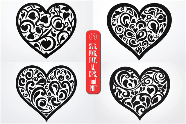Valentine’s Decorative Heart SVG Bundle SVG MD JOYNAL ABDIN 