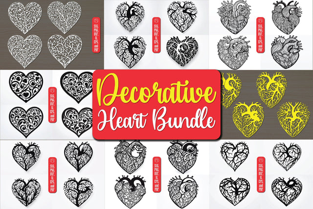 Valentine’s Decorative Heart SVG Bundle SVG MD JOYNAL ABDIN 