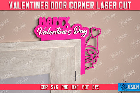 Valentine’s Door Corners Bundle | Wall Décor | Valentine’s Signs | Porch Décor | Romantic | CNC Files SVG Fly Design 