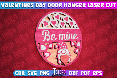 Valentine’s Door Hanger Bundle | Wall Décor | Valentine’s Signs | Porch Décor | Romantic | CNC Files SVG The T Store Design 