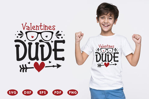 Valentine's Dude, Kids Valentine SVG SVG CraftLabSVG 