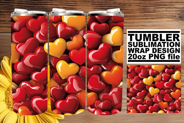 Valentine's Embrace: Sublimation Tumbler Sleeve Sublimation afrosvg 