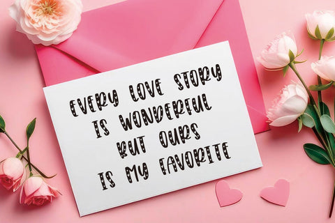 Valentines Font Mozarella 