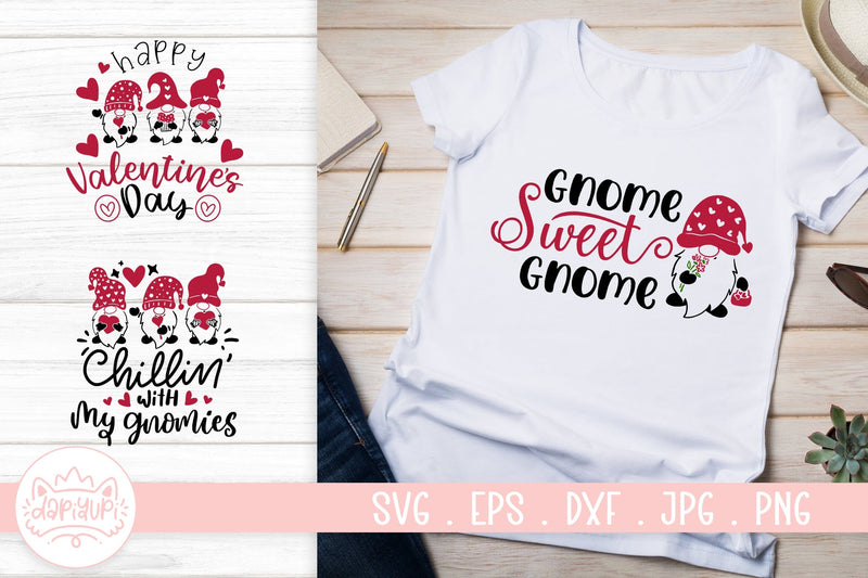 Valentines Gnome SVG Cut File SVG dapiyupi store 