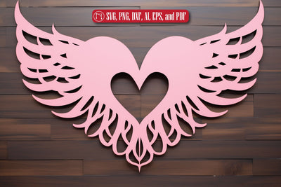 Valentine's Heart with Angel SVG design SVG MD JOYNAL ABDIN 