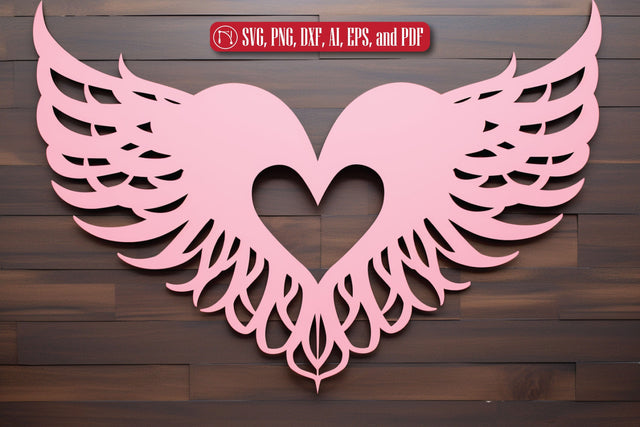 Valentine's Heart with Angel SVG design SVG MD JOYNAL ABDIN 