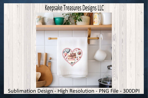 Valentines Hearts, Stitch Faux Embroidery Set Of Five, Happy Valentines Day PNG Sublimation, Digital Download Sublimation Keepsake Treasures Designs LLC. 
