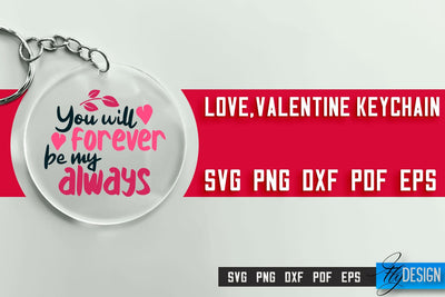 Valentine's Keychain SVG | Valentine's Day SVG | SVG File SVG Fly Design 