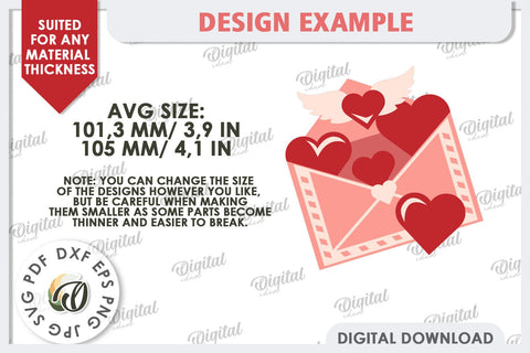 Valentine's Layered Cards Paper Cut Bundle. Love Sign SVG SVG Evgenyia Guschina 