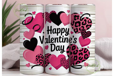 Valentine's Leopard Heart 20oz Tumbler Sublimation PixelChick 
