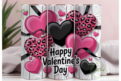 Valentine's Leopard Heart 20oz Tumbler Sublimation PixelChick 