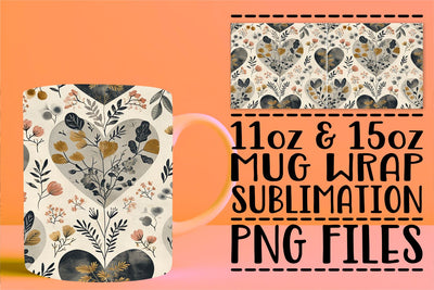 Valentine's Love Mug Wrap Sublimation afrosvg 