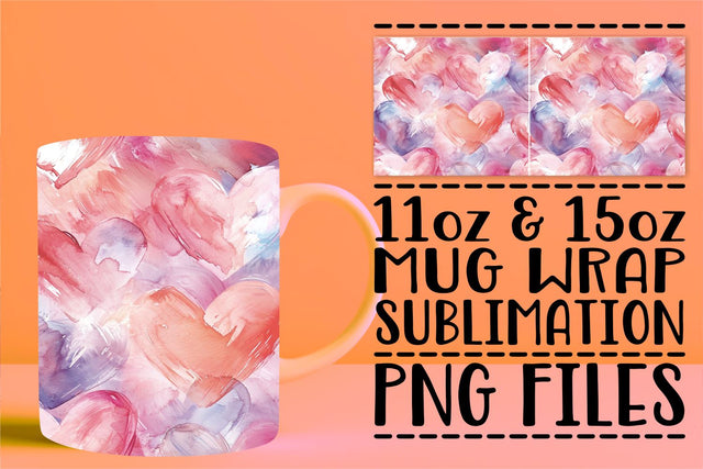Valentine's Love Mug Wrap Sublimation afrosvg 