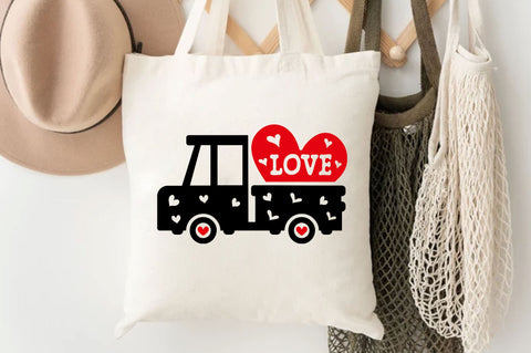 Valentines Love Truck SVG design SVG Regulrcrative 