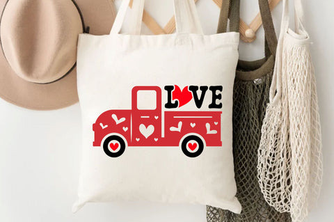 Valentines Love Truck SVG design SVG Regulrcrative 