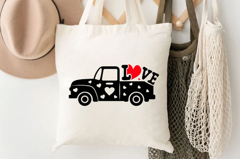 Valentines Love Truck SVG design SVG Regulrcrative 