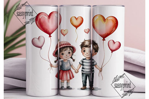 Valentine's Love Tumbler Wrap PNG Sublimation sassyprint 
