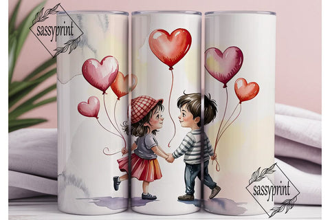 Valentine's Love Tumbler Wrap PNG Sublimation sassyprint 