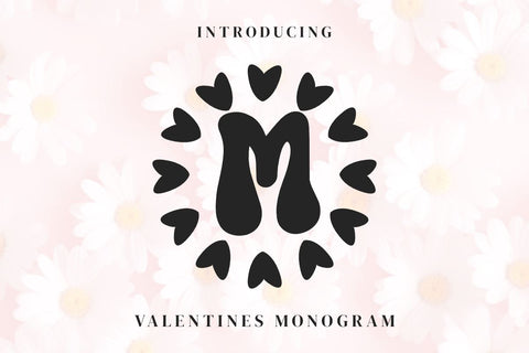 Valentines Monogram Font Masyafi Studio 