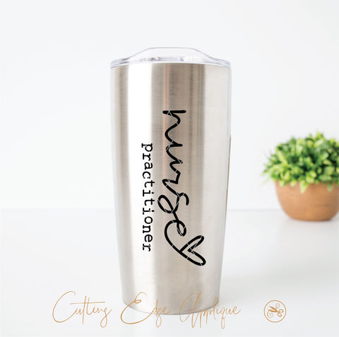 Valentine's Nurse Practitioner SVG, PNG, DXF SVG Cutting Edge Applique 