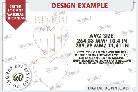 Valentines Photo Display Board LaserCut. Valentine Heart SVG SVG Evgenyia Guschina 