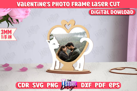Valentine's Photo Frame Bundle | Romantic Gift Idea | Valentine's Decorations | CNC File SVG The T Store Design 