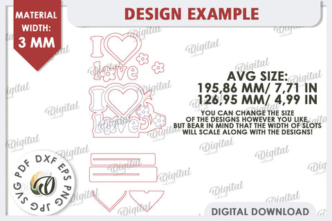Valentine's Photo Frame Laser Cut. Valentine's Gift SVG SVG Evgenyia Guschina 