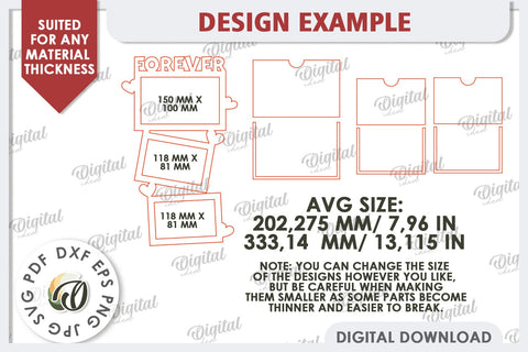 Valentine's Photo Frame Laser Cut. Valentine's Gift SVG SVG Evgenyia Guschina 