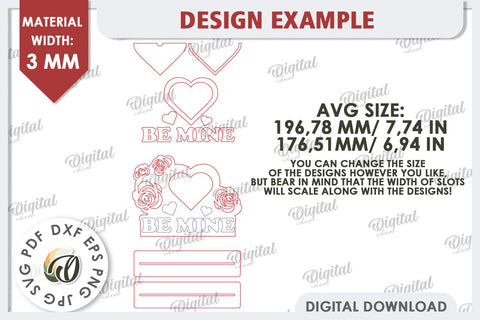 Valentine's Photo Frame Laser Cut. Valentine's Gift SVG SVG Evgenyia Guschina 