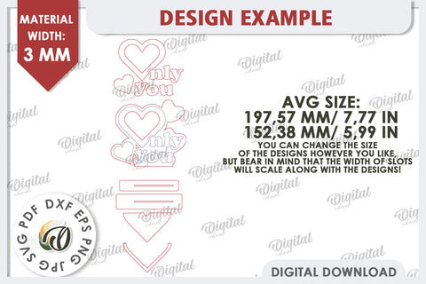 Valentine's Photo Frame Laser Cut. Valentine's Gift SVG SVG Evgenyia Guschina 