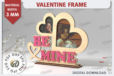 Valentine's Photo Frame Laser Cut. Valentine's Gift SVG SVG Evgenyia Guschina 