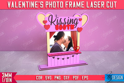 Valentine's Photo Frame | Romantic Gift Idea | Valentine's Decorations | CNC File SVG Fly Design 
