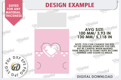 Valentine's Place Card Paper Cut. Wedding Name Card SVG 3D Paper Evgenyia Guschina 