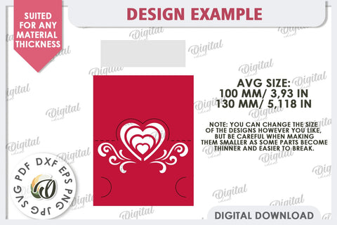 Valentine's Place Cards Paper Cut Bundle. Name Cards SVG SVG Evgenyia Guschina 