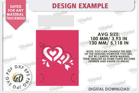 Valentine's Place Cards Paper Cut Bundle. Name Cards SVG SVG Evgenyia Guschina 