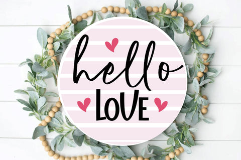 Valentines Round Signs SVG Bundle SVG Regulrcrative 