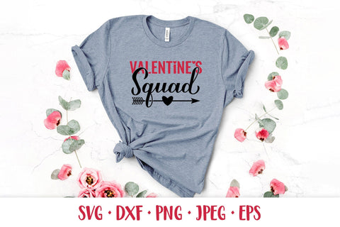 Valentines squad SVG. Valentine Day quote shirt design SVG LaBelezoka 
