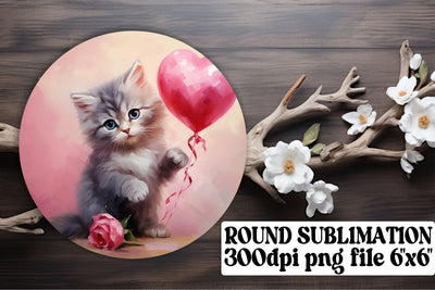 Valentine's Sublimation: Balloon Animal Circle Designs Sublimation afrosvg 