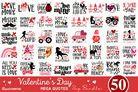 Valentine's SVG bundle SVG Regulrcrative 